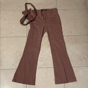 Women's Mauve Flared Pants